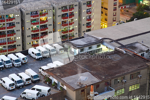 Image of car park on building roof
