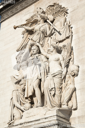 Image of Triumphal arch in Paris  , France