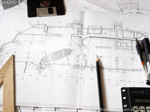 Image of Construction blueprints