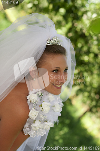 Image of Bride with bouquet