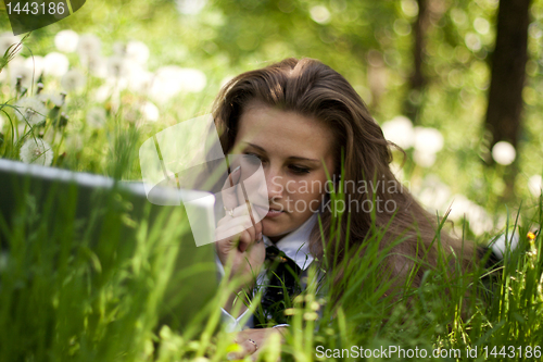 Image of girl with laptop