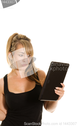 Image of woman with tablet computer