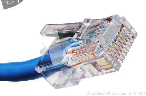 Image of RJ45 plug with cable