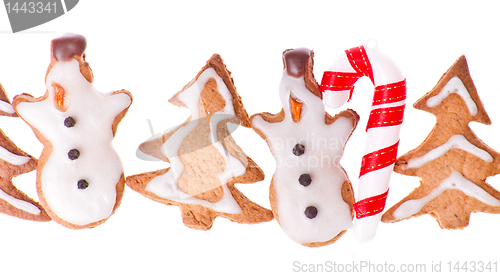 Image of ginger snowman and tree