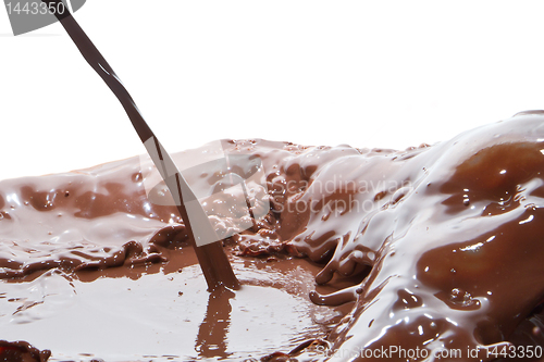Image of pouring chocolate