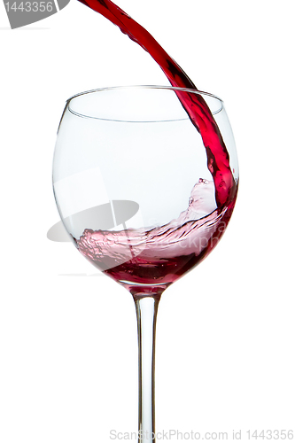 Image of pouring red wine 