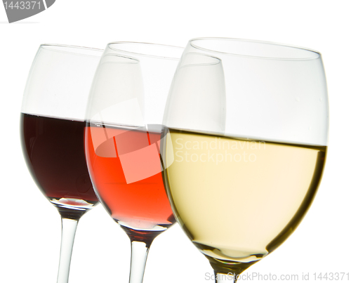 Image of three wine glasses