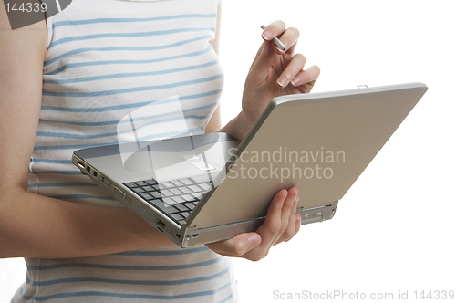 Image of Girl with laptop