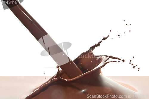 Image of pouring chocolate