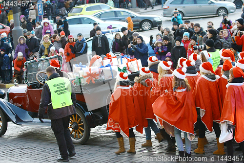 Image of HELSINKI, FINLAND - NOVEMBER 20: Traditional Christmas Street op