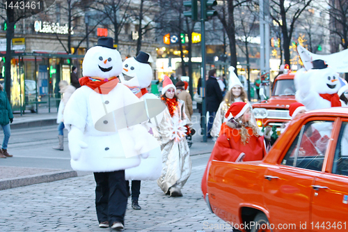 Image of HELSINKI, FINLAND - NOVEMBER 20: Traditional Christmas Street op