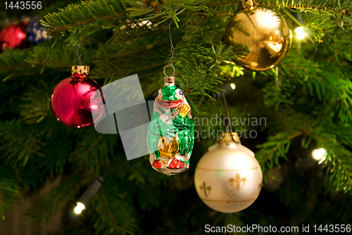 Image of christmas tree ornaments