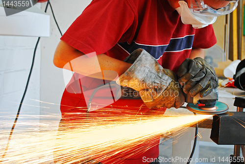 Image of grinder metal worker