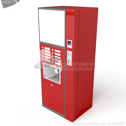 Image of Red vending machine