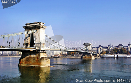 Image of The Chain Bridge in Budapest