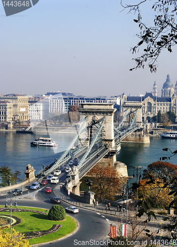 Image of The Chain Bridge in Budapest