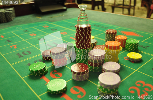 Image of casino chips