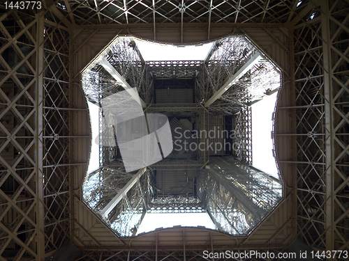 Image of View inside Eiffel Tower