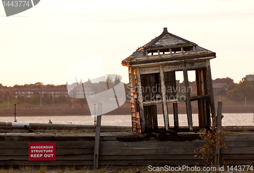 Image of Old abandoned shack by Mersey