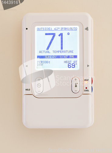 Image of Modern electronic thermostat