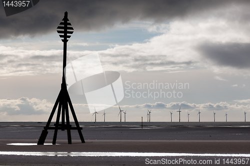 Image of Wind turbines in Mersey