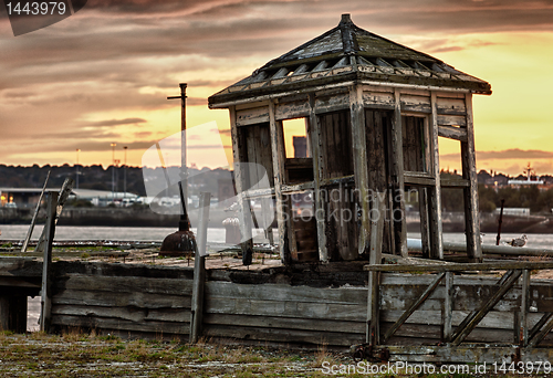 Image of Old abandoned shack by Mersey