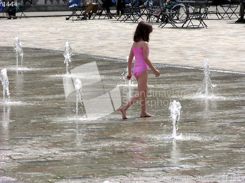 Image of Girl in Fountain