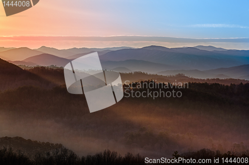 Image of Sunrise over Smoky Mountains