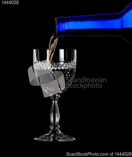 Image of Sherry or port being poured into glass