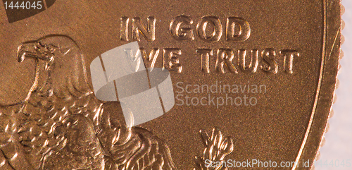 Image of Macro of In God we Trust