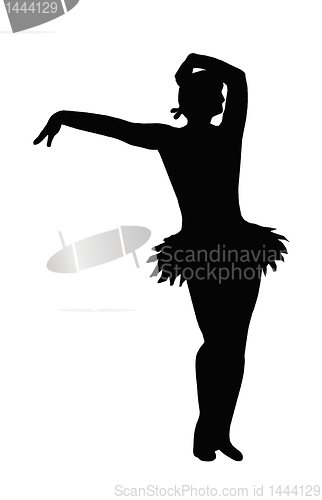 Image of Dancing Girl Offering Hand