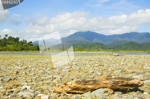 Image of River and Mountains