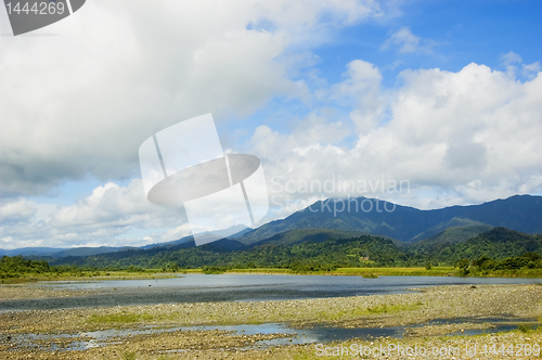 Image of River and Mountains