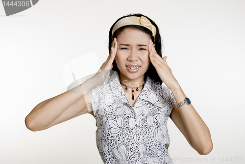 Image of Asian Woman with headache