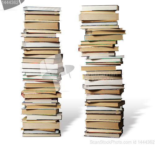 Image of many books on each other