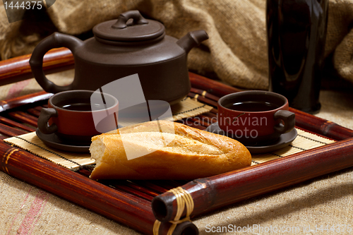 Image of still life with tea