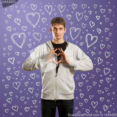 Image of fall in love male