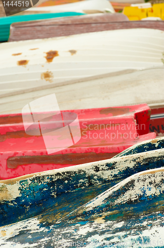 Image of Fishing boats abstract