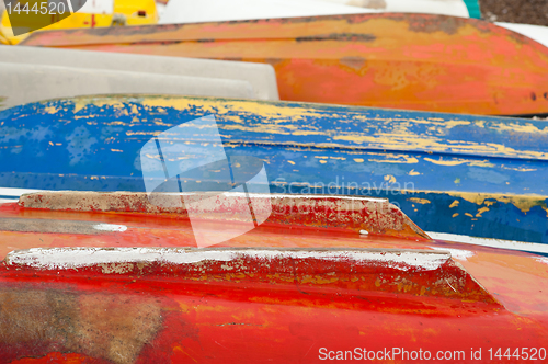 Image of Fishing boats abstract