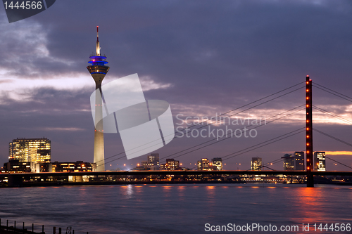 Image of Media Tower and Rhine Bridge