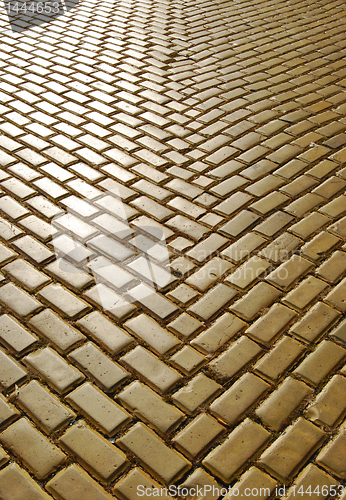 Image of Yellow ceramic pavement