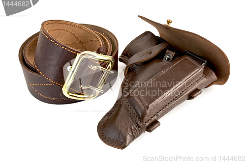 Image of Brown belt and holster