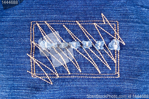 Image of Drawing on denim