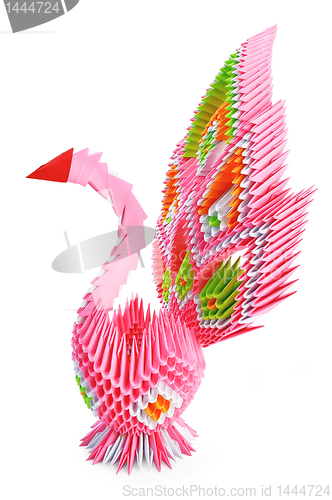 Image of Origami_pink bird