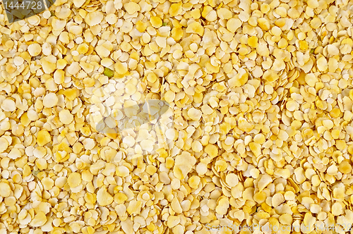 Image of The texture of the yellow pea flakes