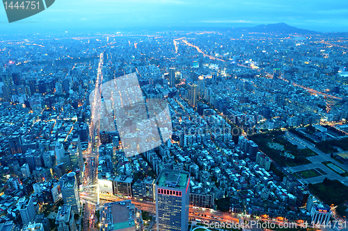 Image of taipei city at night