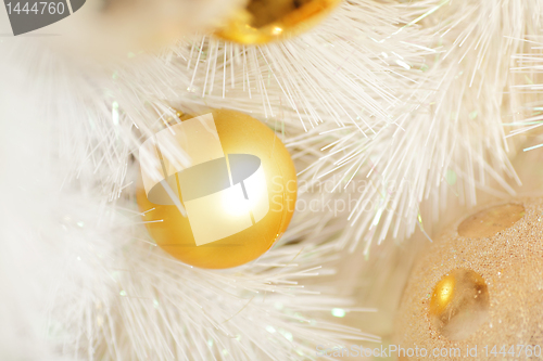 Image of golden christmas ball