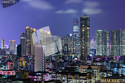 Image of night view of Hong Kong