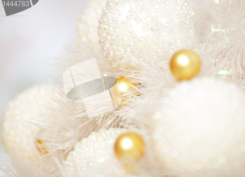 Image of golden christmas ball