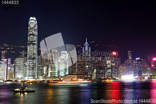 Image of Hong Kong skyline at night
